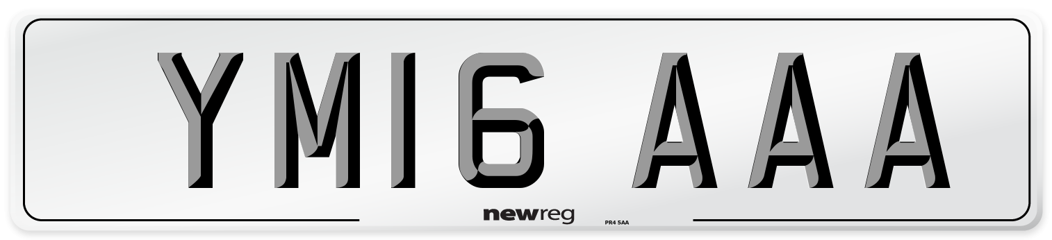 YM16 AAA Number Plate from New Reg